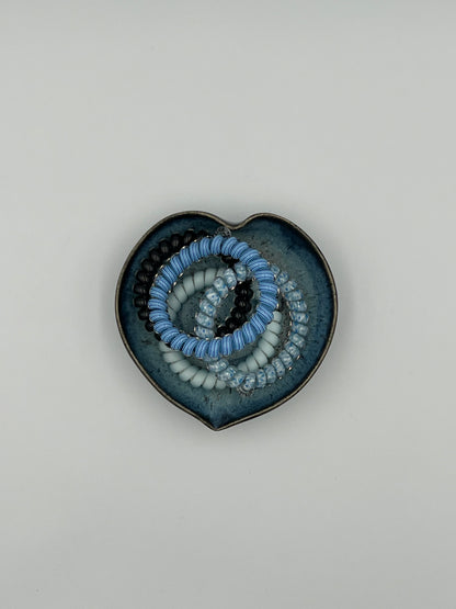 Driftwood Blue Signature Heart Dish