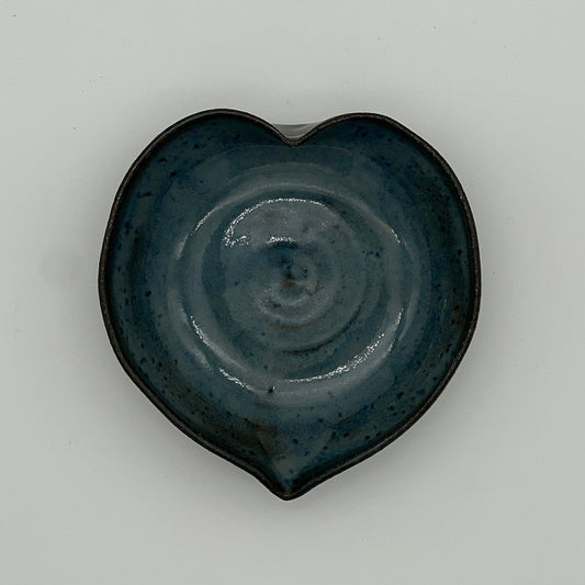 Indigo Heart Dish | Obsidian Collection